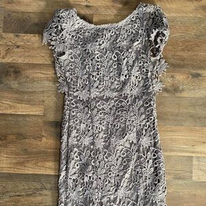 Lulus open back lace dress